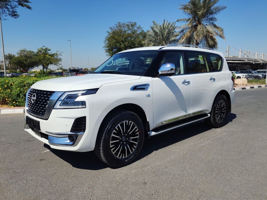 2024 Nissan Patrol in Dubai - Brand New, Petrol, Automatic, 8 Engine, White Color