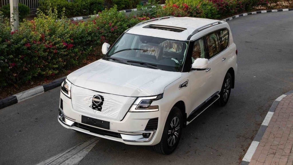 2024 Nissan Patrol in White - 0km, Petrol, Automatic, 6 engine - Buy in Dubai