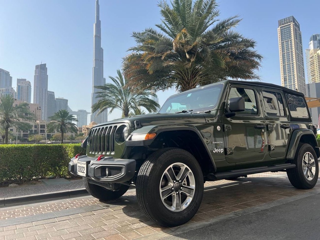 2022 Jeep Wrangler in Dubai - Low Mileage, Manual Transmission, Green Color