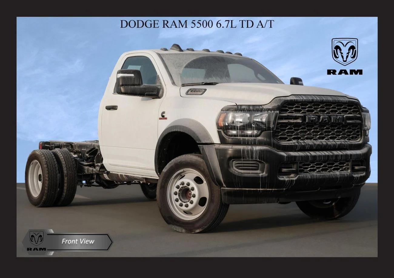 2024 RAM 5500 Diesel Automatic in White - New Model with Impressive 8 Engine