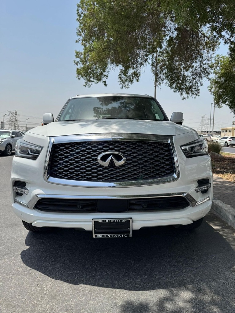 2023 Infiniti QX80 in White - 0km, Petrol, Automatic, 8 Engine - Buy in Dubai