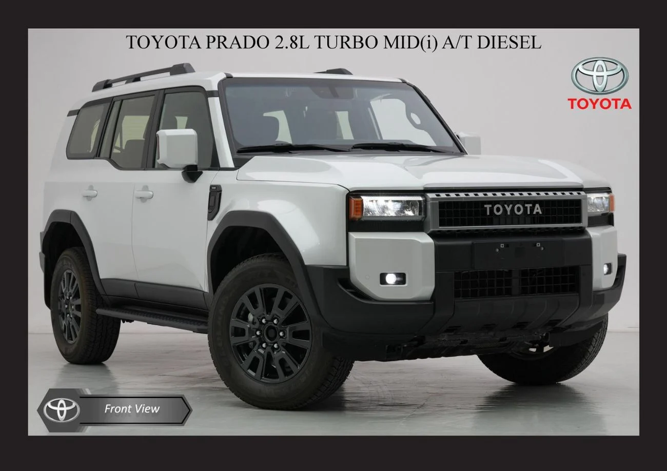 Toyota Prado 2025 Diesel Automatic 4 Engine in White - Buy in Dubai