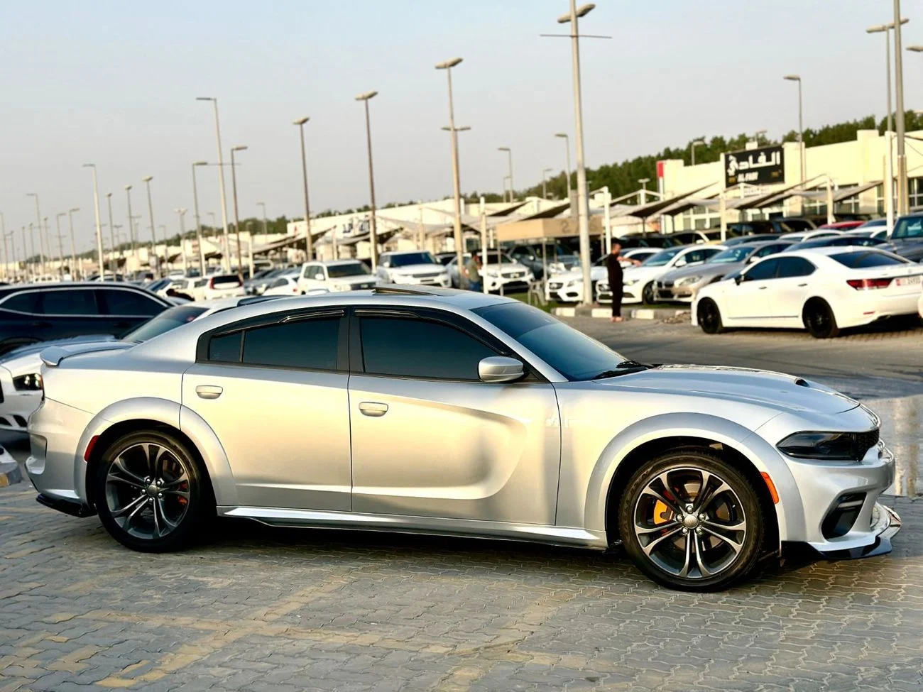 2021 Dodge Charger with 38000km in Dubai - Automatic, 6 engine, Silver color