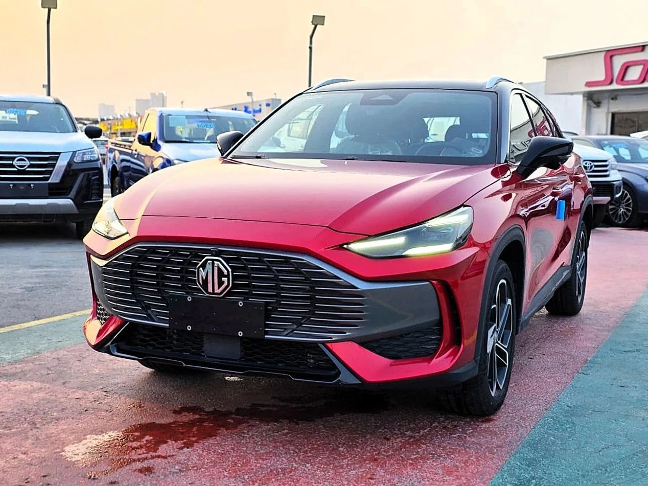 2024 MG One in Red: Brand New Petrol Automatic Car with 4 Engine in Dubai