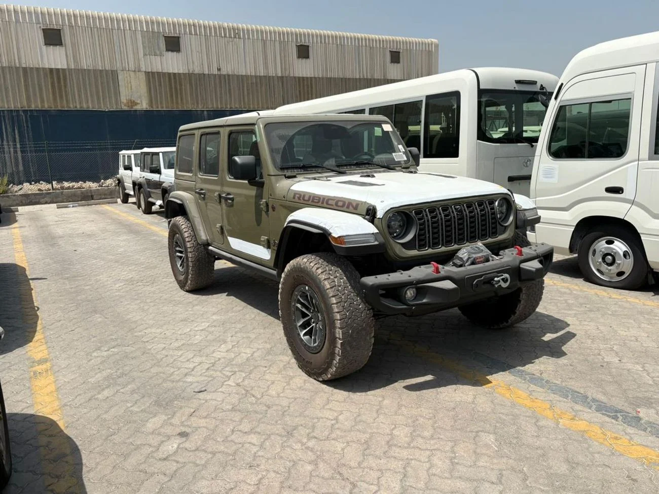 2025 Jeep Wrangler in Green - 0km, Petrol, Automatic, 4 engine | Buy in Dubai
